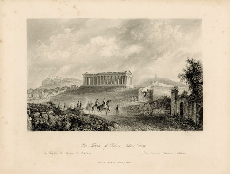 unbekannt - The Temple of Theseus - o.J. - Stahlstich