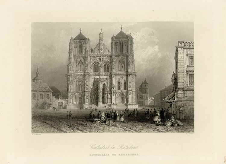 Ebenezer Challis - Cathedral in Ratisbon - o.J. - Stahlstich