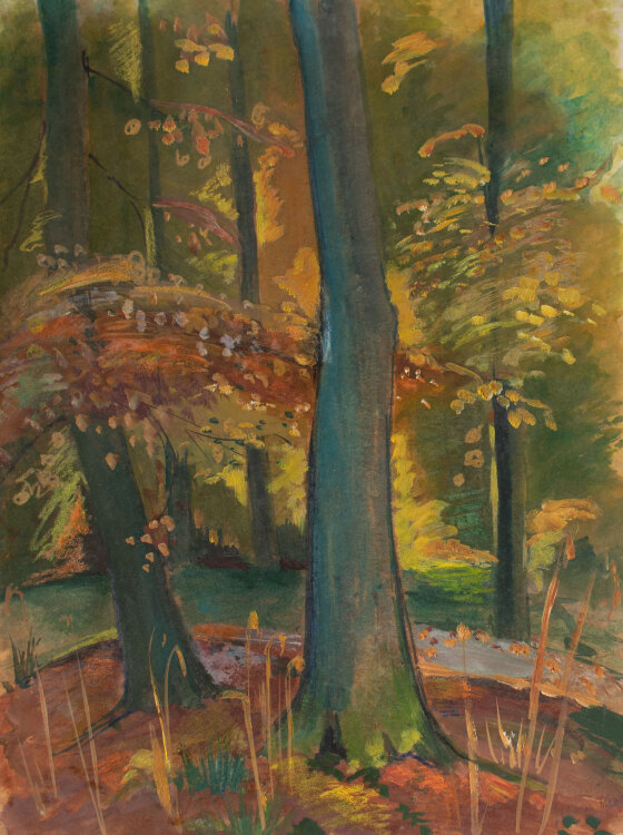 Gerhard Schulte-Dahling - Herbstlicher Wald - o.J. - Aquarell