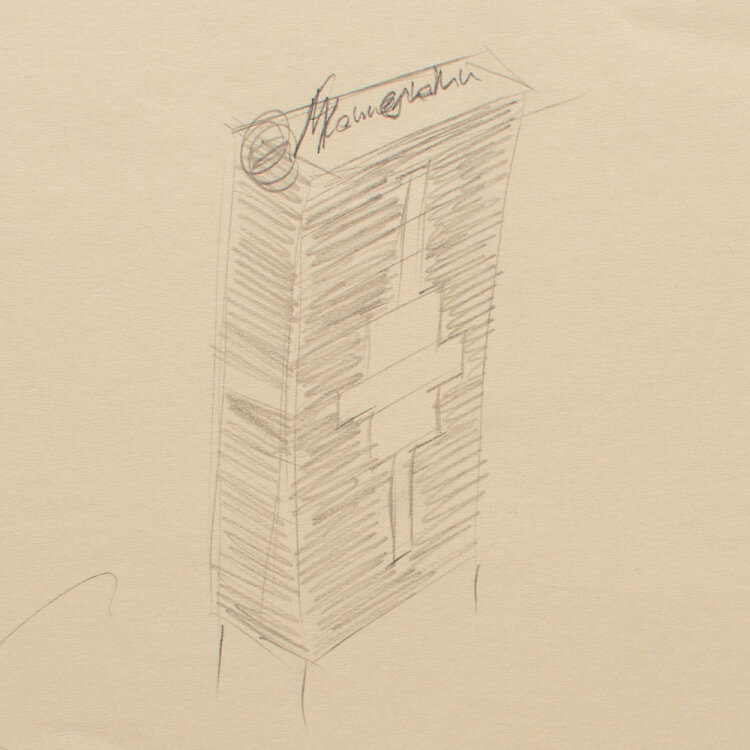 Mischa Kuball - Wolkenkratzer - 1995 - Zeichnung