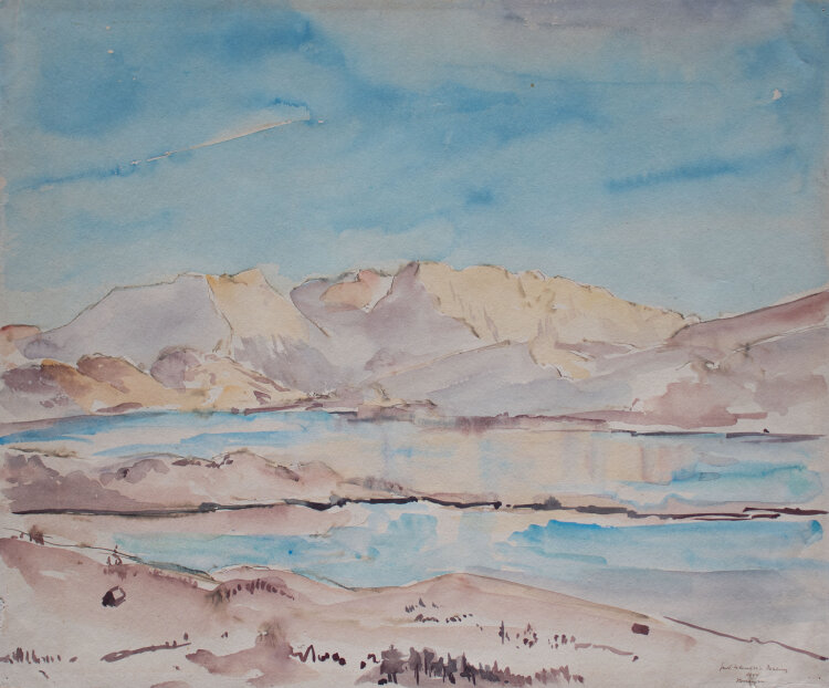 Gerhard Schulte-Dahling - Sulafjord in Norwegen - 1944 - Aquarell