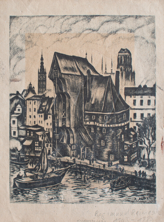 Ragimund Reimesch - Danzig - 1943 - Linolschnitt