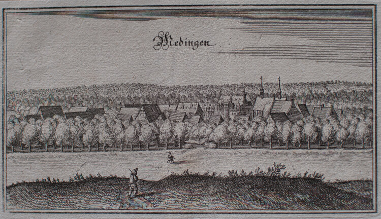 Caspar Merian - Ansicht der Stadt Medingen (Bad Bevensen)...