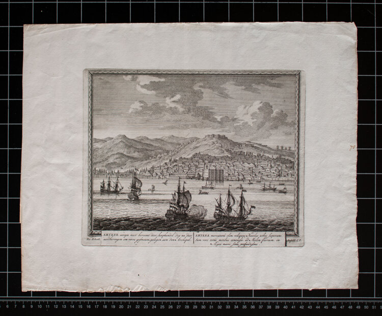 Pieter Schenk der Ältere - Ansicht von Smyrna / Izmir (Türkei) - 1702 - Radierung