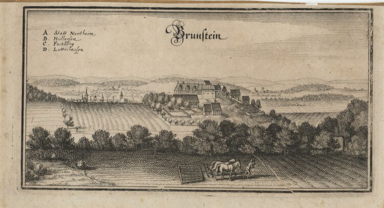 Matthäus Merian - Brunstein - 1654 - Kupferstich