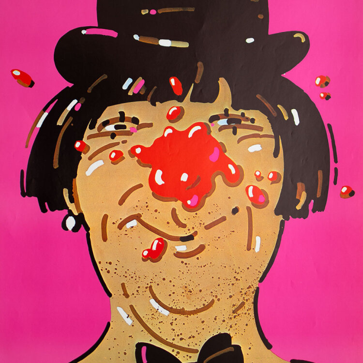 Waldemar Świerzy - Clown, Cyrk - 1980 - Offsetdruck