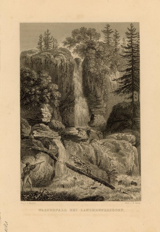 Samuel Lacey - Wasserfall bei Langhennersdorf - o.J. -...