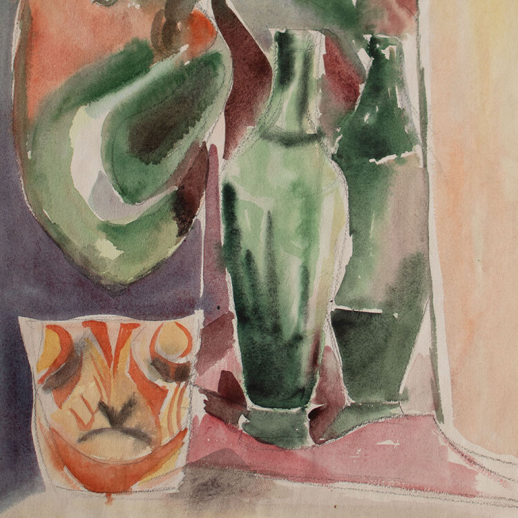 unleserlich signiert - Stillleben - o.J. - Aquarell