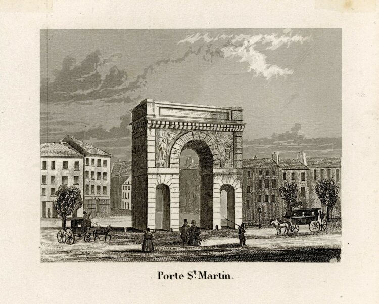 unbekannt - Porte St. Martin - o.J. - Stahlstich