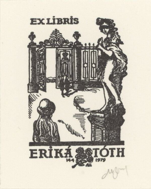 L. Setnjev - Ex Libris Erika Toth - ohne Jahresangabe -...