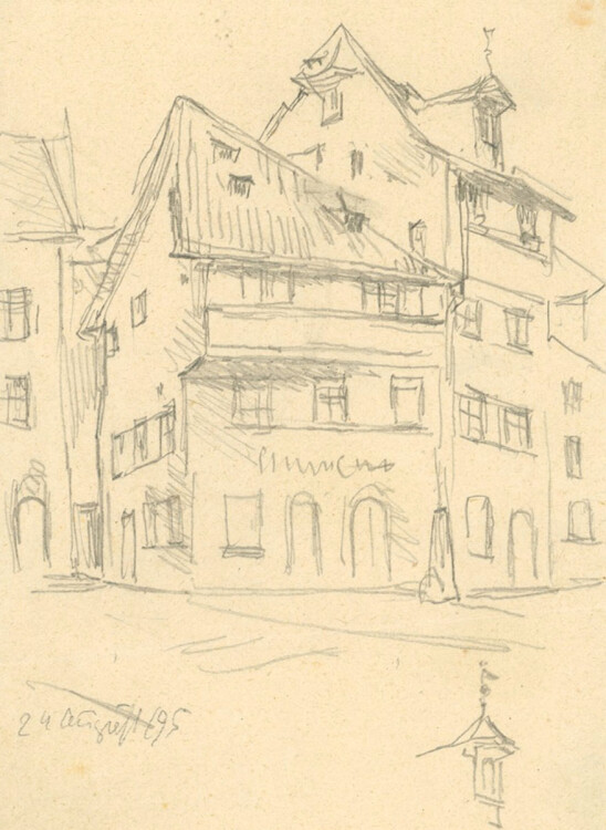Georg Schmidt - Altstadt - 1895 - Zeichnung