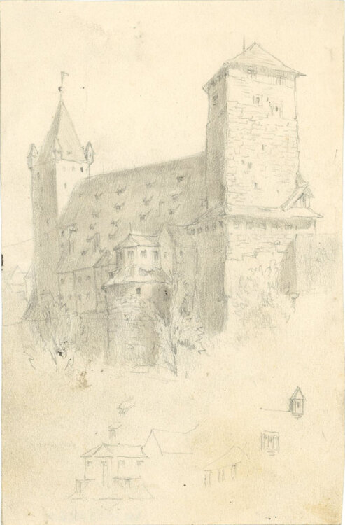 Georg Schmidt - Die Nürnberger Burg - o.J. - Zeichnung