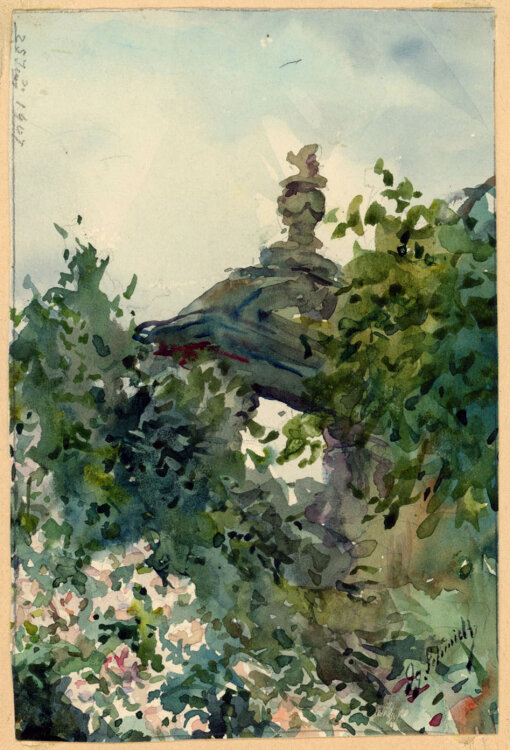 Georg Schmidt - Hof, Nürnberg - 1907 - Aquarell