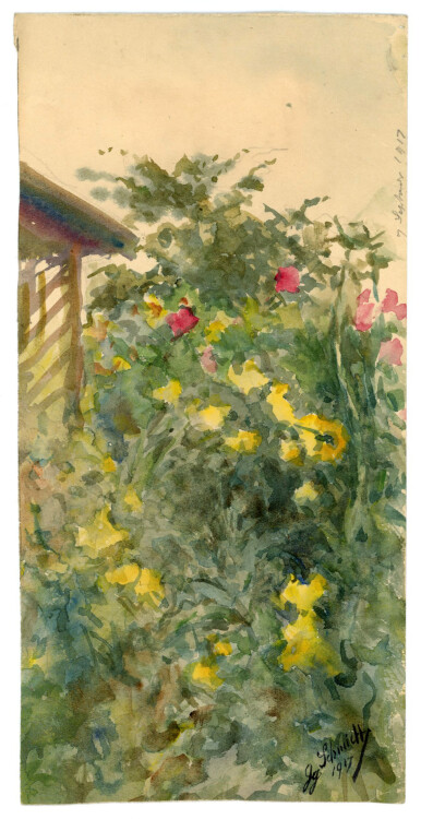Georg Schmidt - Garten in Morth - 1917 - Aquarell