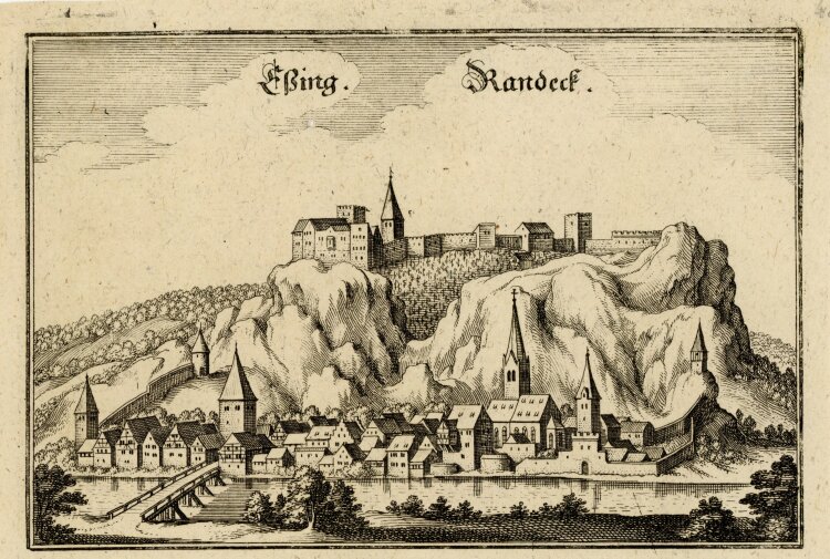 Matthäus Merian der Ältere - Eßing Randeck - 1644 - Kupferstich