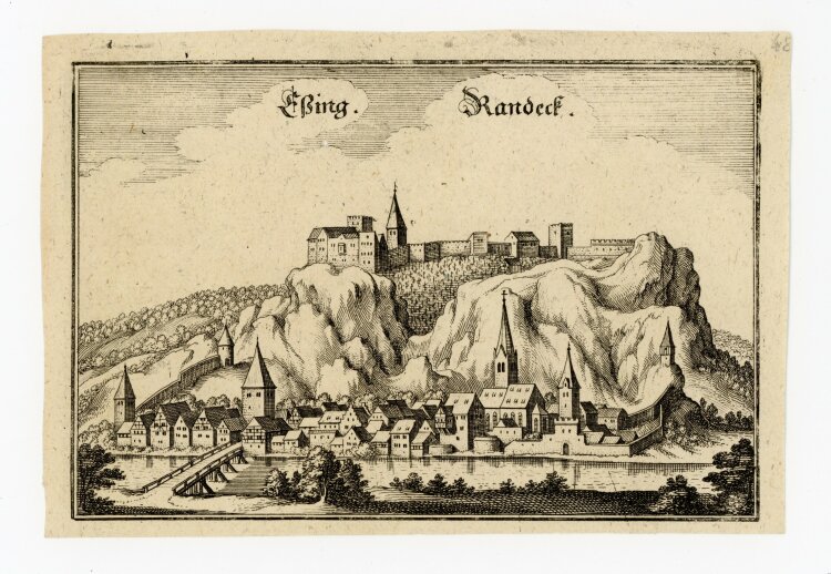 Matthäus Merian der Ältere - Eßing Randeck - 1644 - Kupferstich