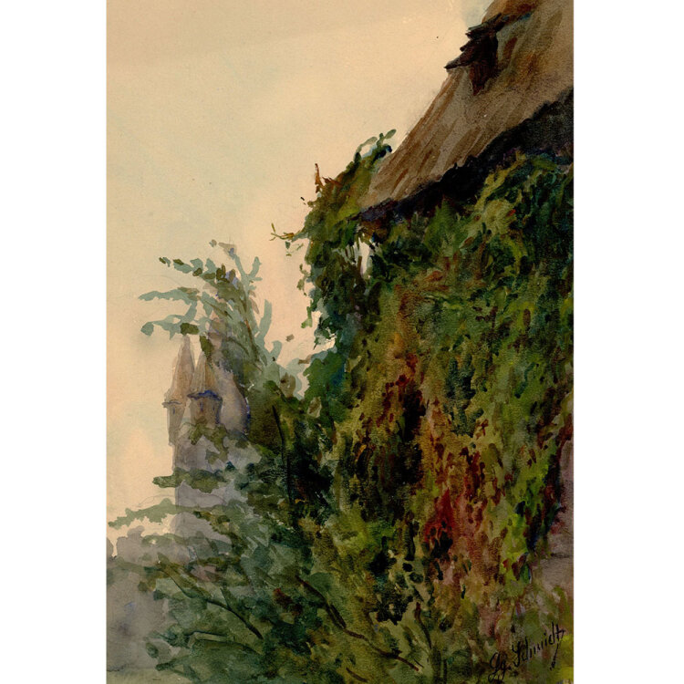 Georg Schmidt - Ansicht Kaiserburg - 1910 - Aquarell