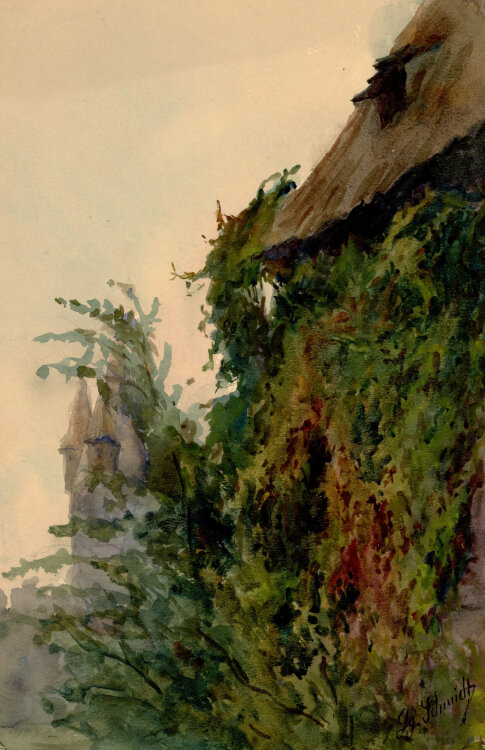 Georg Schmidt - Ansicht Kaiserburg - 1910 - Aquarell