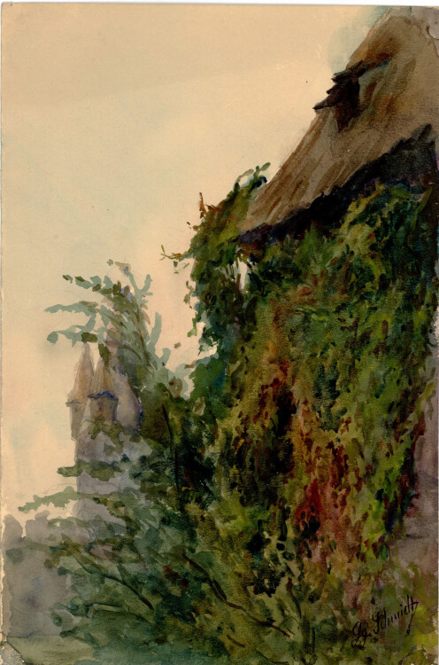 Georg Schmidt - Ansicht Kaiserburg - 1910 - Aquarell