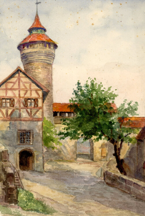 Georg Schmidt - Vestnertor, Nürnberg - 1901 - Aquarell