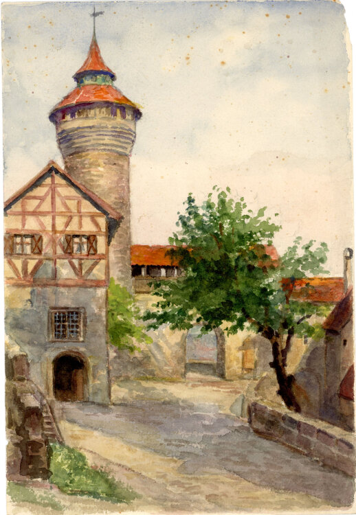 Georg Schmidt - Vestnertor, Nürnberg - 1901 - Aquarell