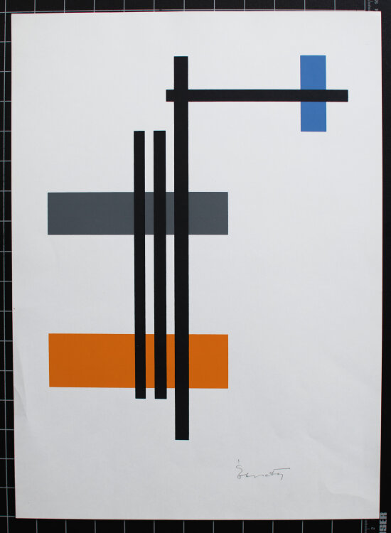 Lajos von Ébneth - Komposition - 1970 - Siebdruck