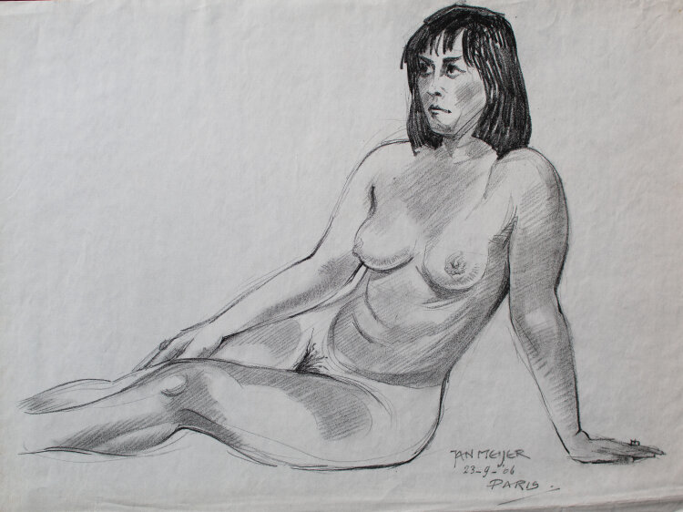 Jan Meijer - Frauenakt - 1966 - Bleistift