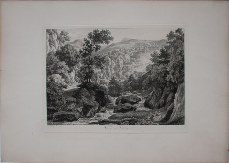 Johann Christian Reinhart - Vicino a Subiaco - 1794 - Radierung