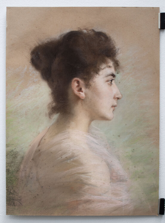Adrienne von Pötting - Frauenporträt - 1893 - Pastell