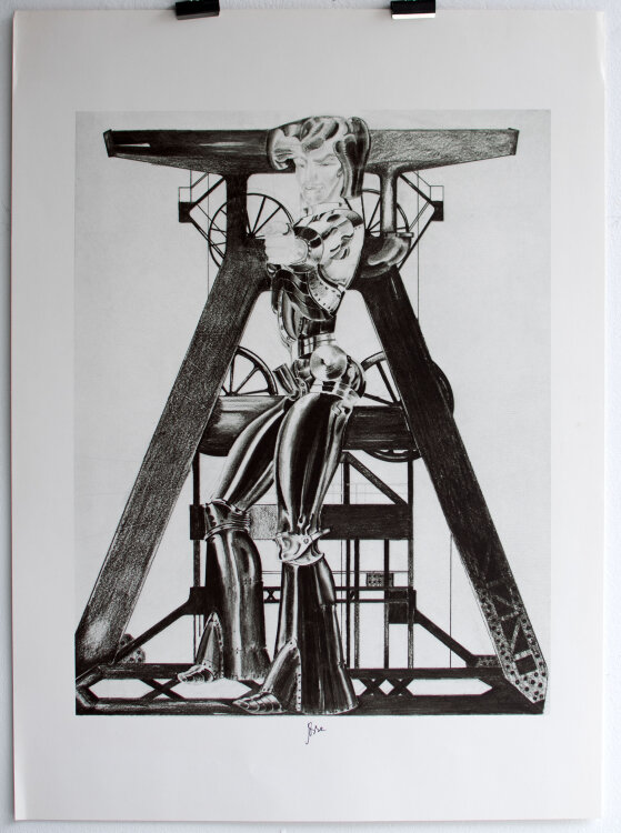 Jürgen Drese - Der Chromarbeiter - 1972 - Offsetlithografie