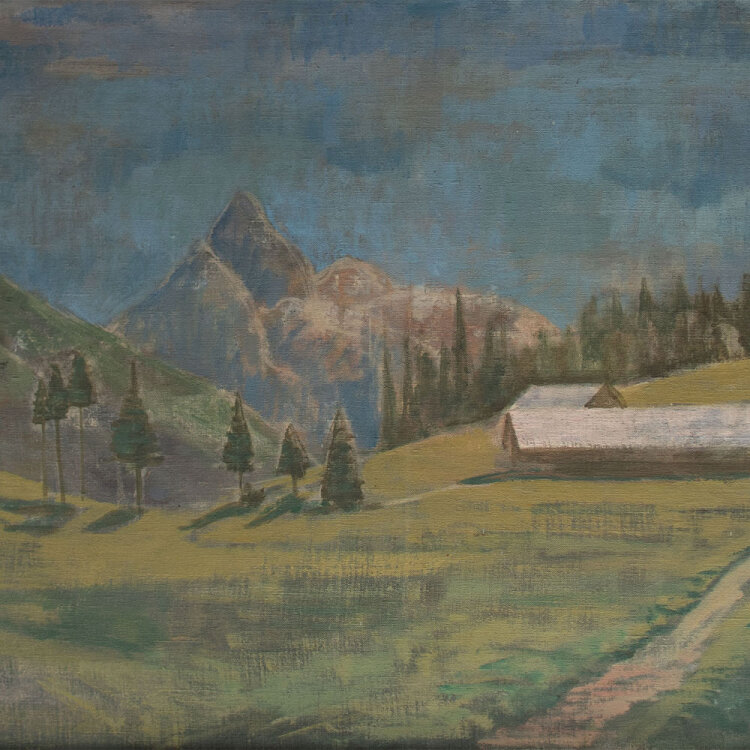 Hans Gött - Schwarzentenn Alm - 1936 - Öl auf Leinwand