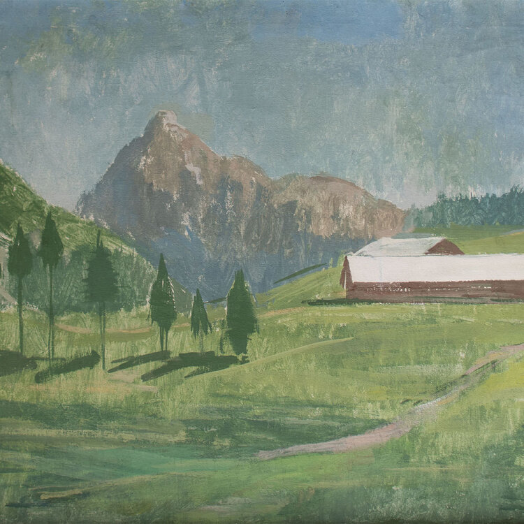 Hans Gött - Schwarzentenn Alm - 1929 - Öl auf Leinwand