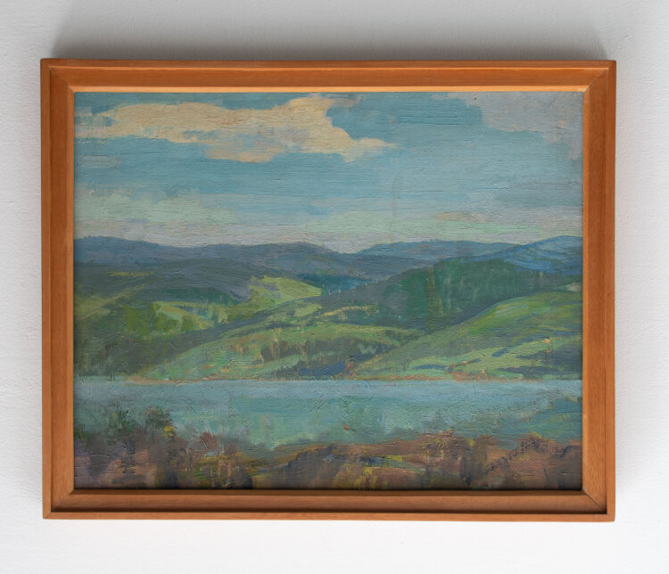 Hans Gött - Sonnige Landschaft - 1937 - Öl auf...