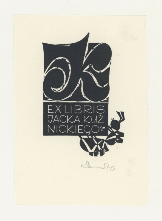 Zbigniew Dolatowski - Ex Libris Jacka Kuz Nickiego - 1970...