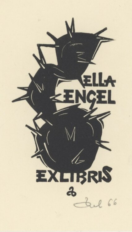 Zbigniew Dolatowski - Ex Libris Ella Engel - 1966 -...
