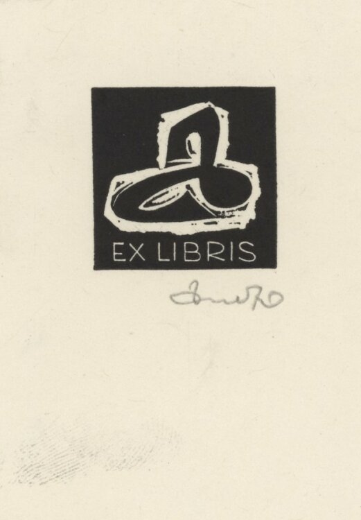 Zbigniew Dolatowski - Ex Libris - 1970 - Holzschnitt