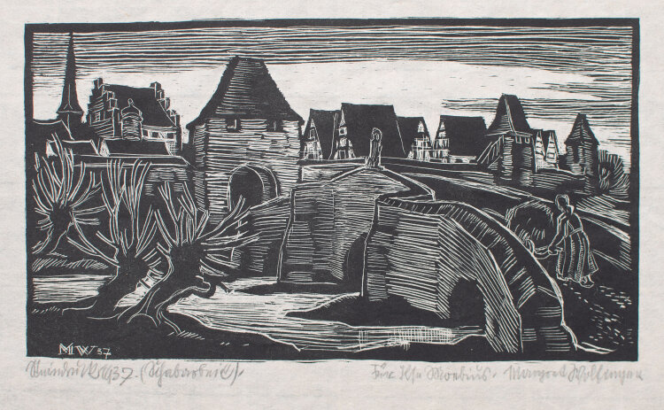 Margret Wolfinger - Nürnberg - 1937 - Holzschnitt