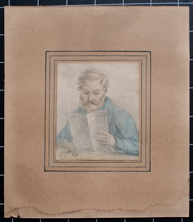 unbekannt - Männerporträt - 1840 - Aquarell