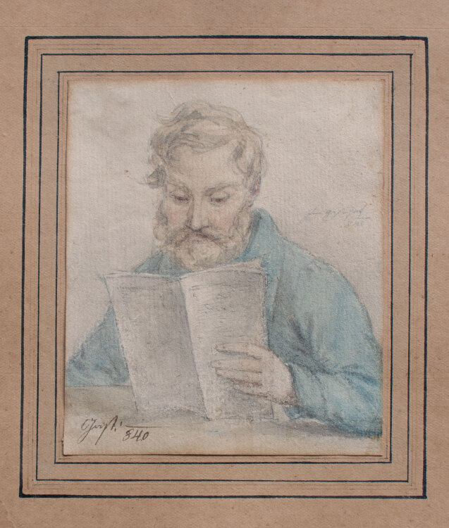 unbekannt - Männerporträt - 1840 - Aquarell