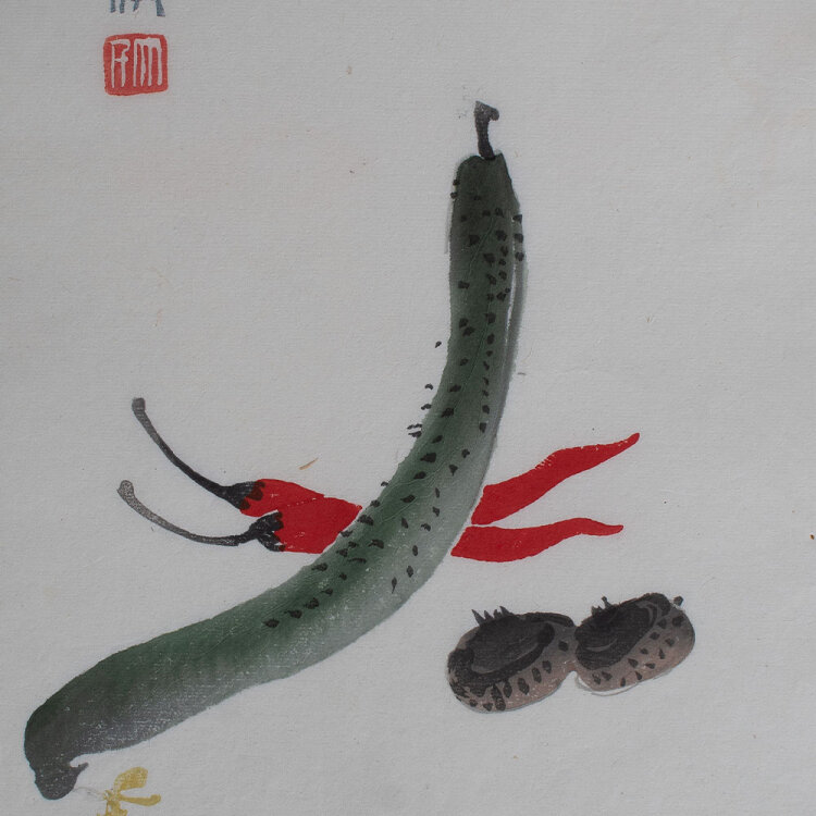 Qi Baishi - Chili - o.J. - Farbholzschnitt