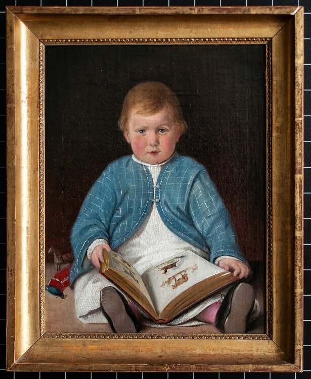 unbekannt - Kinderporträt (Knabe) - o.J. - Öl auf Leinwand