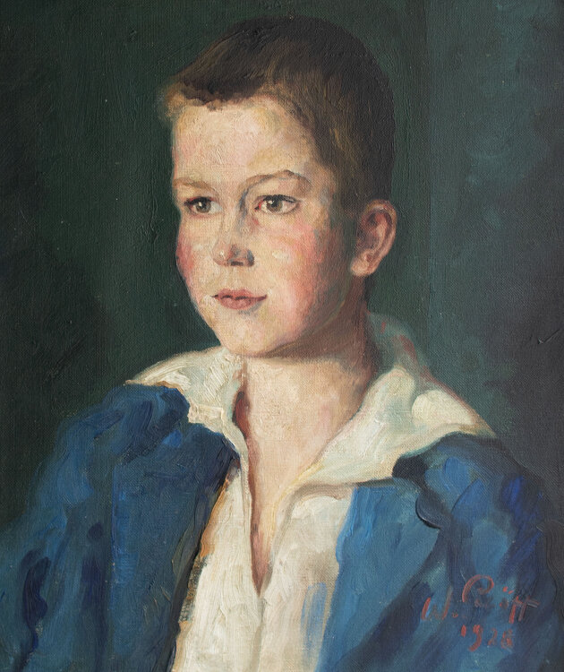 William Schöpp - Kinderporträt (Knabe) - 1928 -...