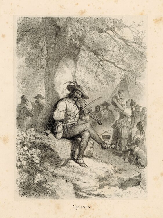 unbekannt - Zigeunerlied - 1851 - Lithografie