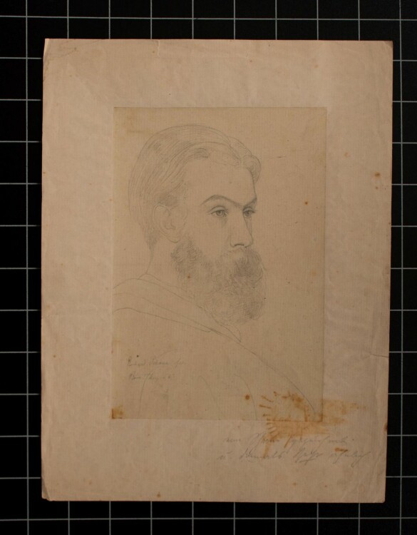 Richard Schöne - Selbstporträt - 1864 - Bleistift
