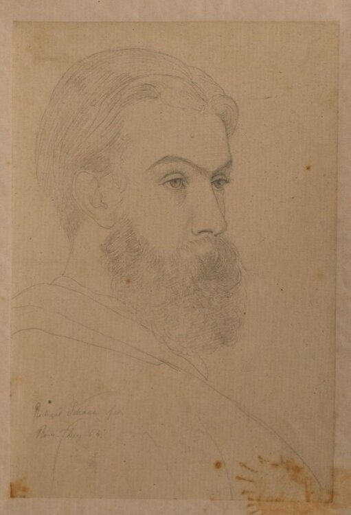 Richard Schöne - Selbstporträt - 1864 - Bleistift