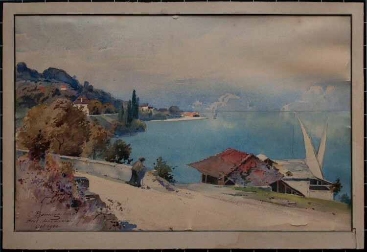 Christian Baumgartner - Lac Léman/ Genfer See - 1900 - Aquarell