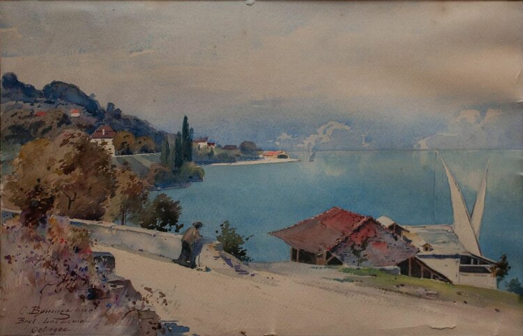 Christian Baumgartner - Lac Léman/ Genfer See - 1900 - Aquarell