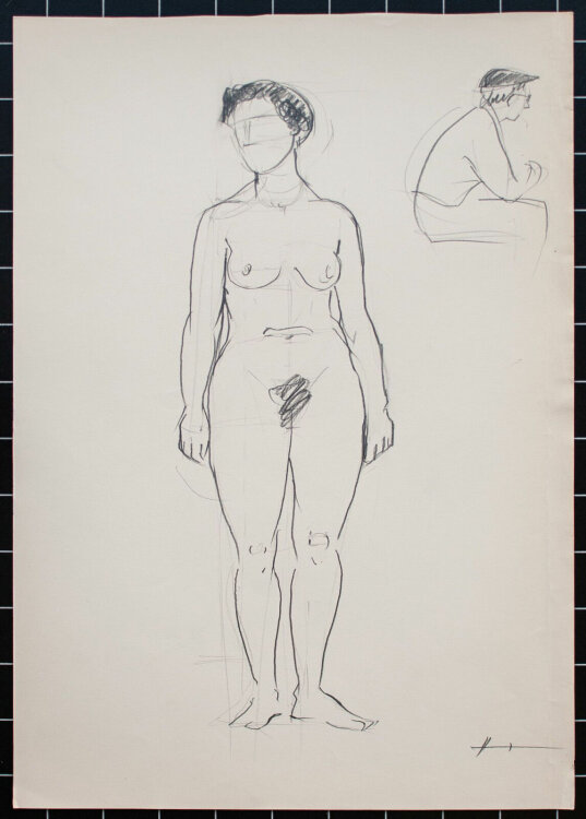 O. Hartmann - Weiblicher Akt - o.J. - Zeichnung
