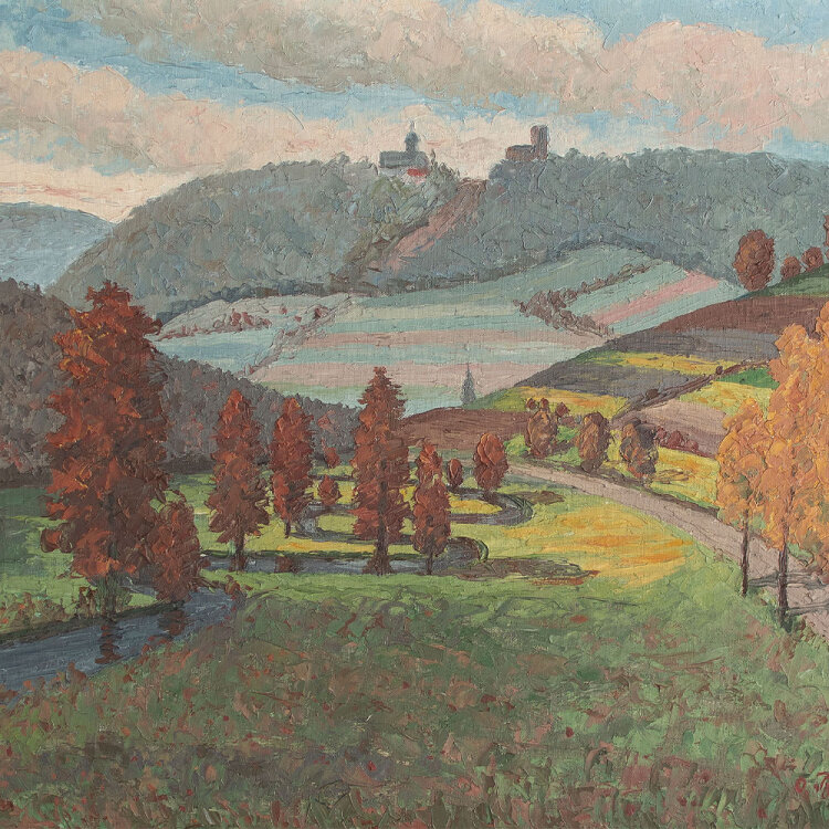 Otto Brückner - Eisenbach, Burgruine - o.J. - Öl auf Hartfaser