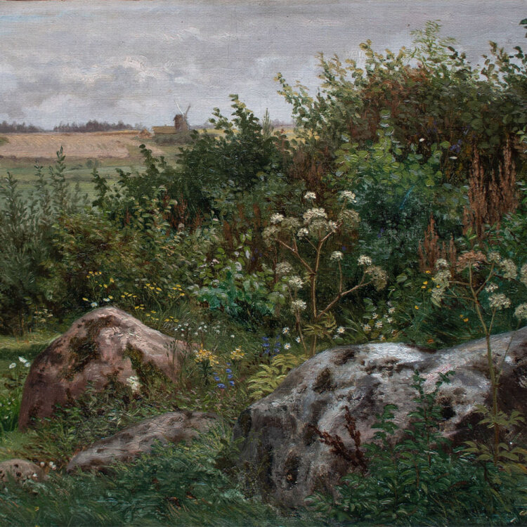 August Behrendsen - Landschaft bei Sesslacken - 1867 - Öl auf Leinwand
